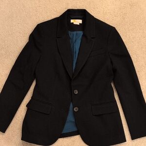 Barely WornBoden Black Blazer with Peacock Blue Lining